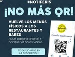 NO MAS CODIGOS QR. Vuelven los menús en físico a los restaurantes y bares.