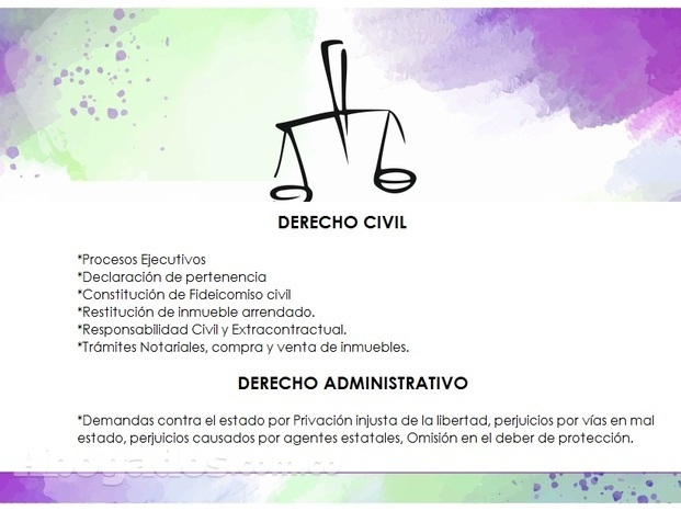 SERVICIOS EN DERECHO ADMINISTRATIVO Y DERECHO CIVIL