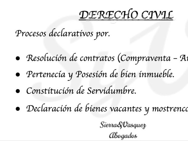 PROCESOS DECLARATIVOS.